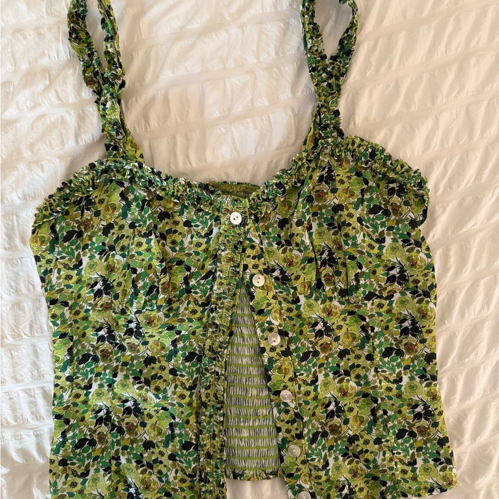 Favorite Daughter Floral Button-Front Tank